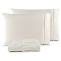 QUEEN 3 Pieces Sheet Set 400 Micropercale Stitch Toothpick Yarn