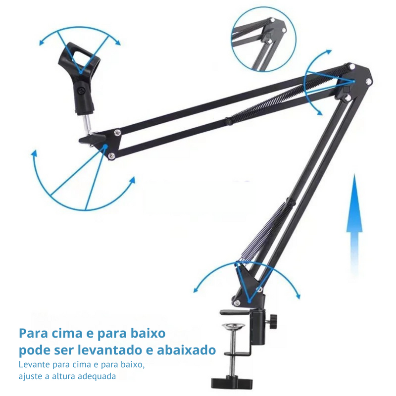 Braço Articulado para Microfone