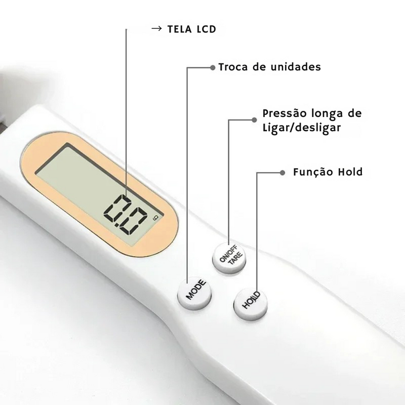 Colher de Medição Eletrônica