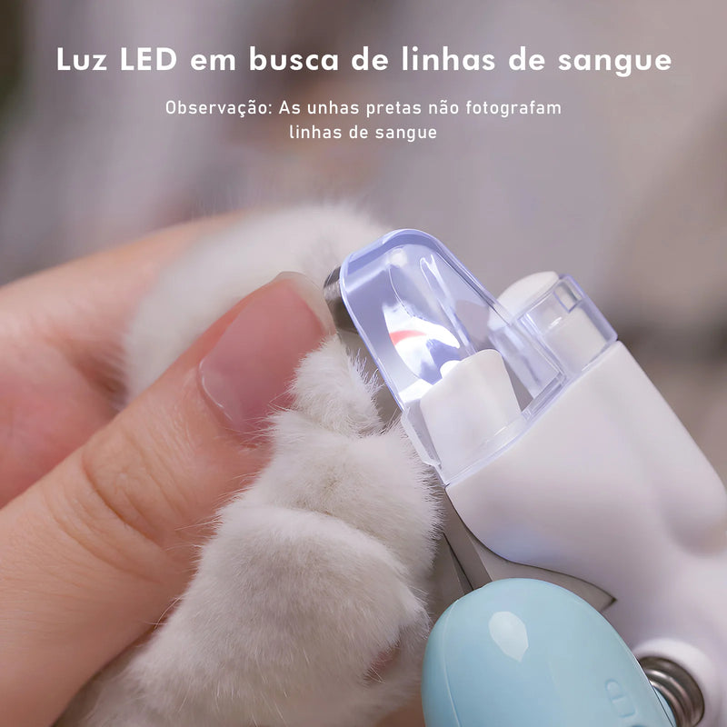 Cortador de Unhas com Luz  LED para Animais