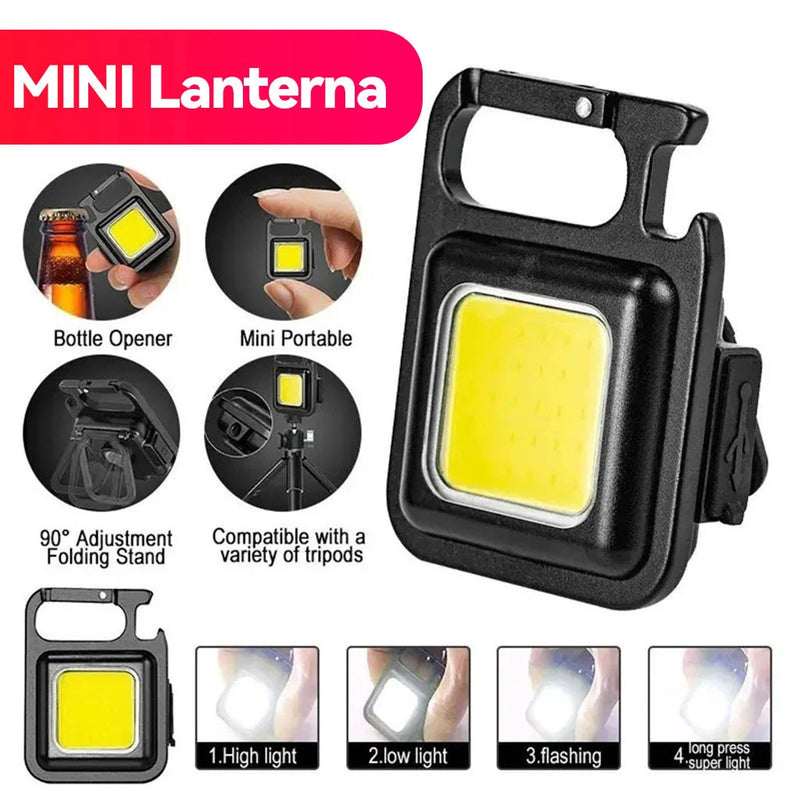 KIT de Lanterna Tática Recarregável + Lanterna de Cabeça Led